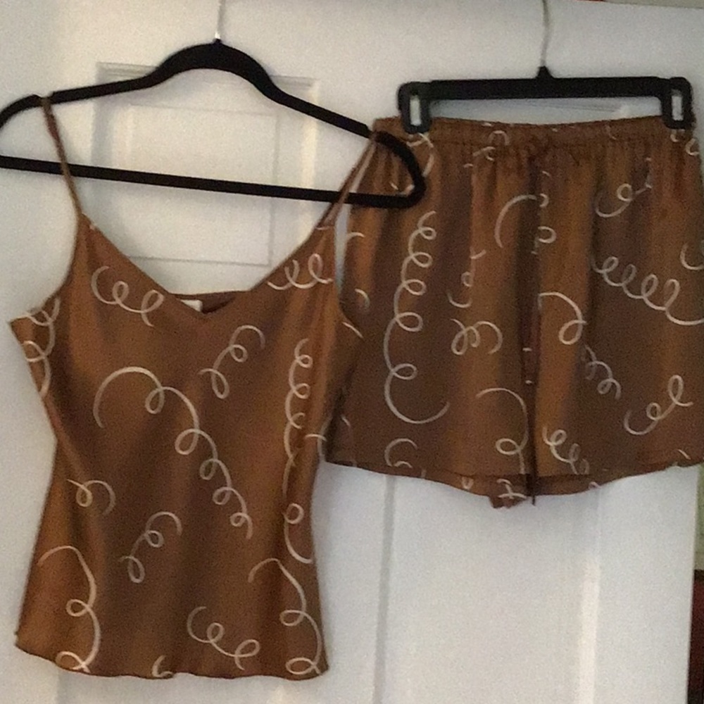 NWT silk satin camisole set  made for Clos du Val winery.